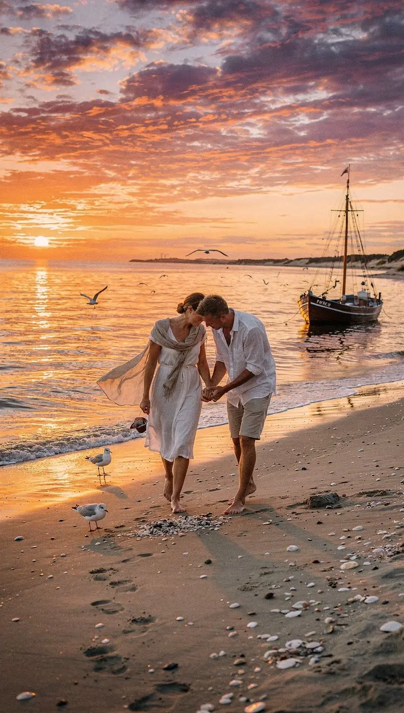 Radfahrer erkunden die malerischen Weinberge entlang der Mosel bei Sonnenuntergang.