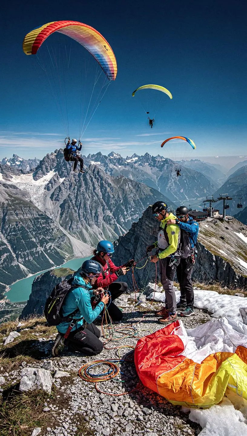 Ein idyllischer Parkweg umgeben von bunten Blumen und hohen Bäumen im Frühling.