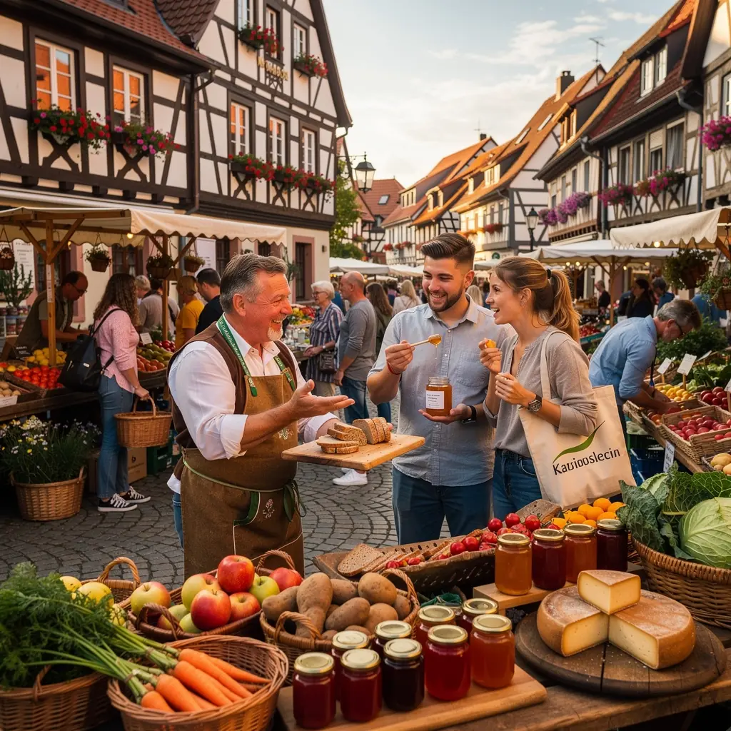 Familie beim Picknick in einem ruhigen Naturreservat mit Blick auf sanfte Hügel.